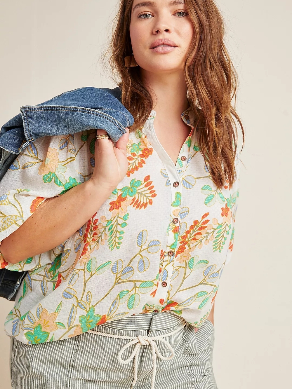 3x Anthropologie Maeve Kalapana Blouse floral print